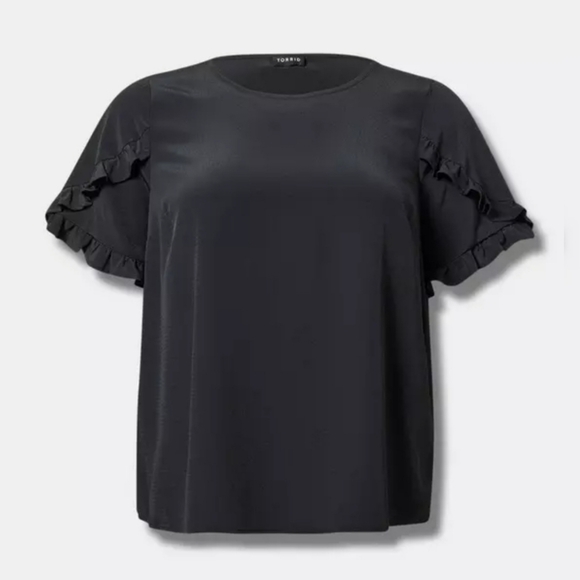 Torrid Ruffle Trim Blouse - Picture 9 of 9